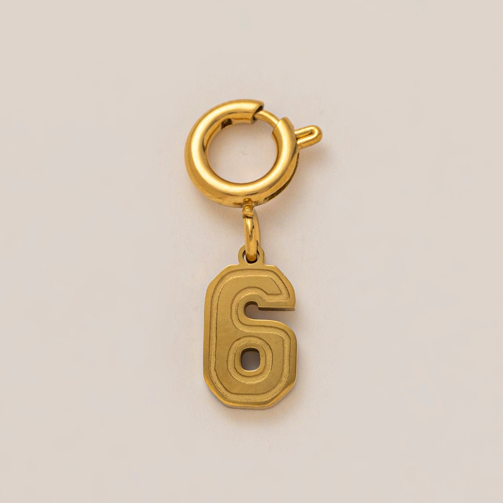 【DIY Pendant】Stainless Steel Number Charm Pendant - PS019