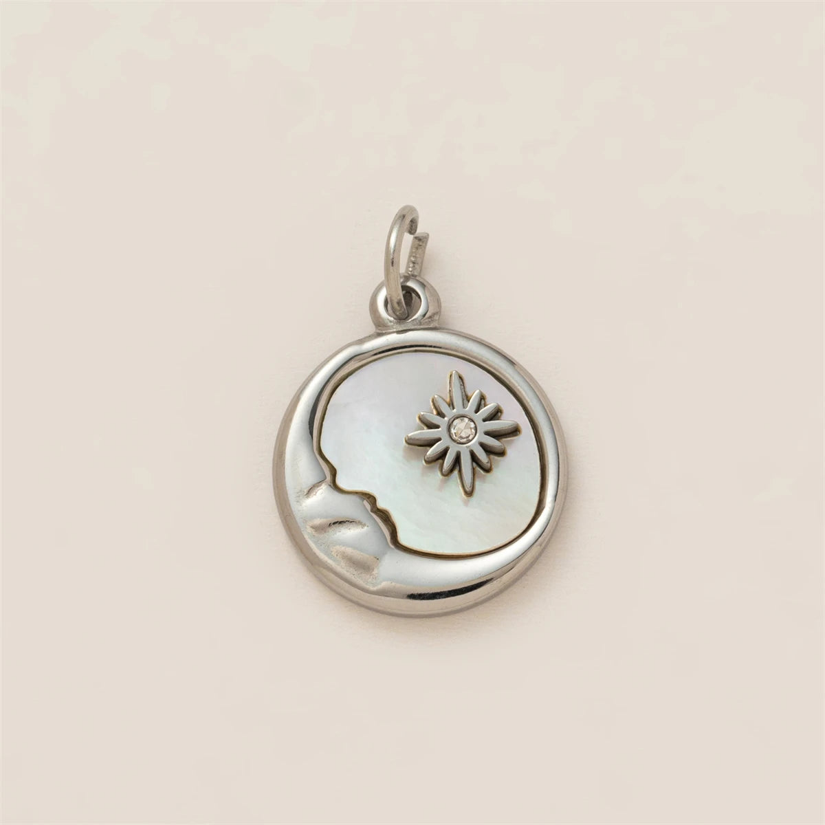 【DIY Pendant】Gold Plated Copper & Stainless Steel Celestial Charm Pendant - PC014