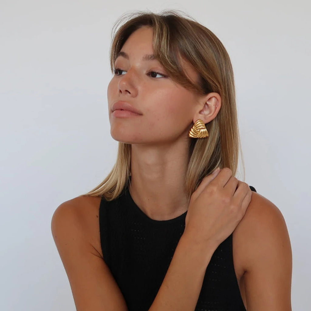 Vintage Earrings — 316L Stainless Steel · PS093