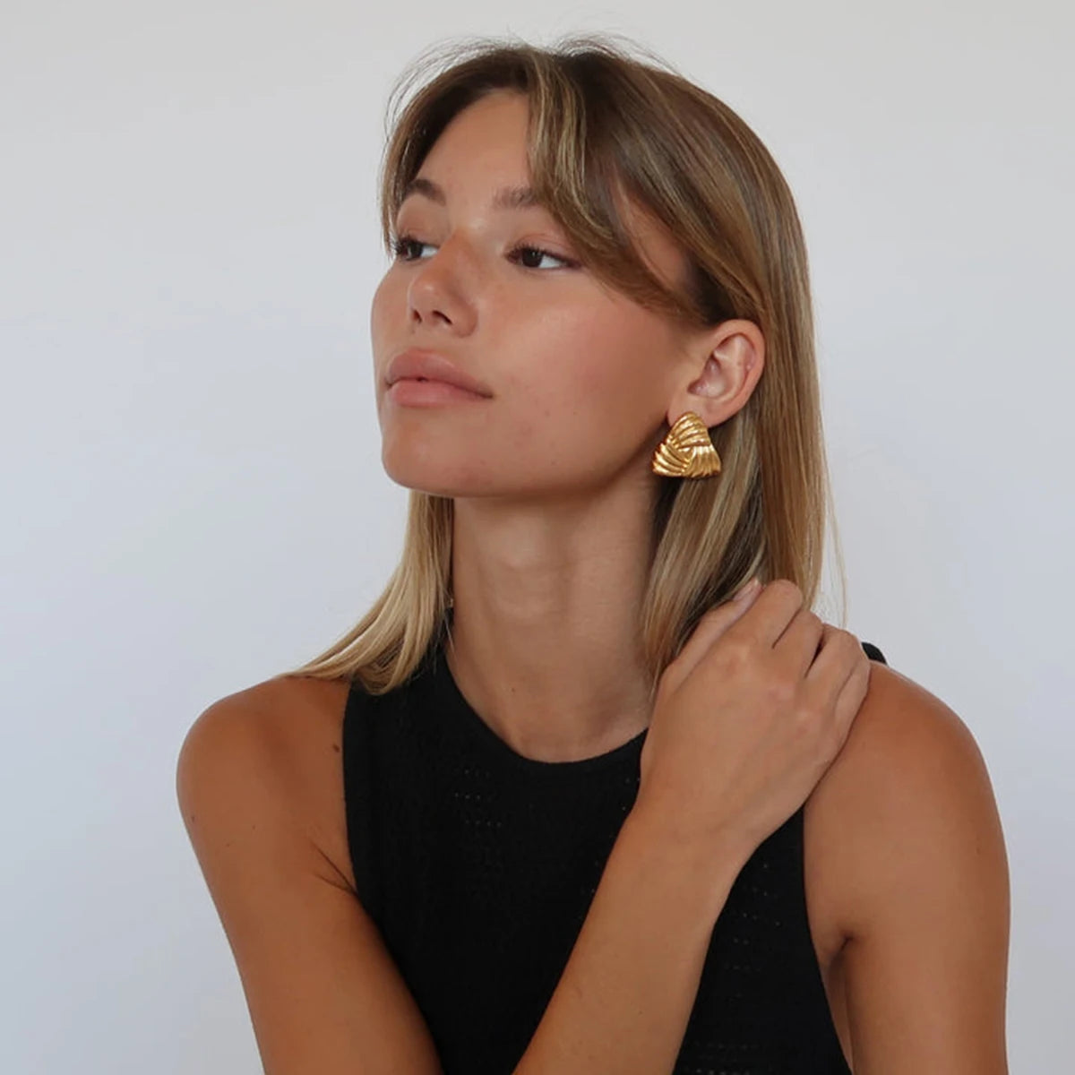 Vintage Earrings — 316L Stainless Steel · PS093