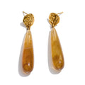 Resin Earrings — Gold-Plated Stainless Steel with Resin · PS2310