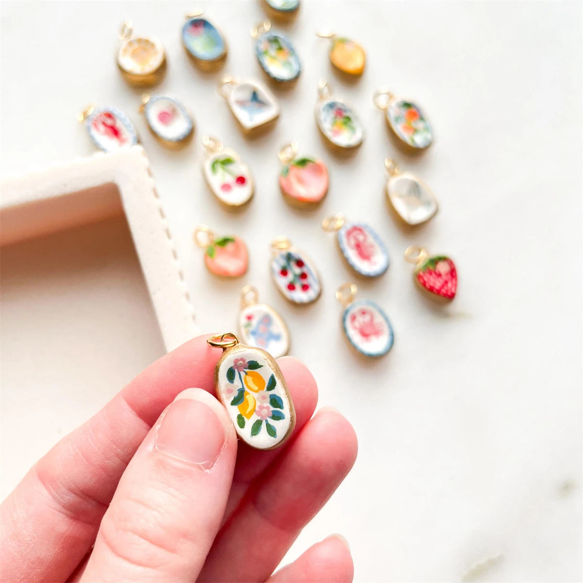 【DIY Pendant】Copper Colorful Cartoon Charm Pendant - PC004