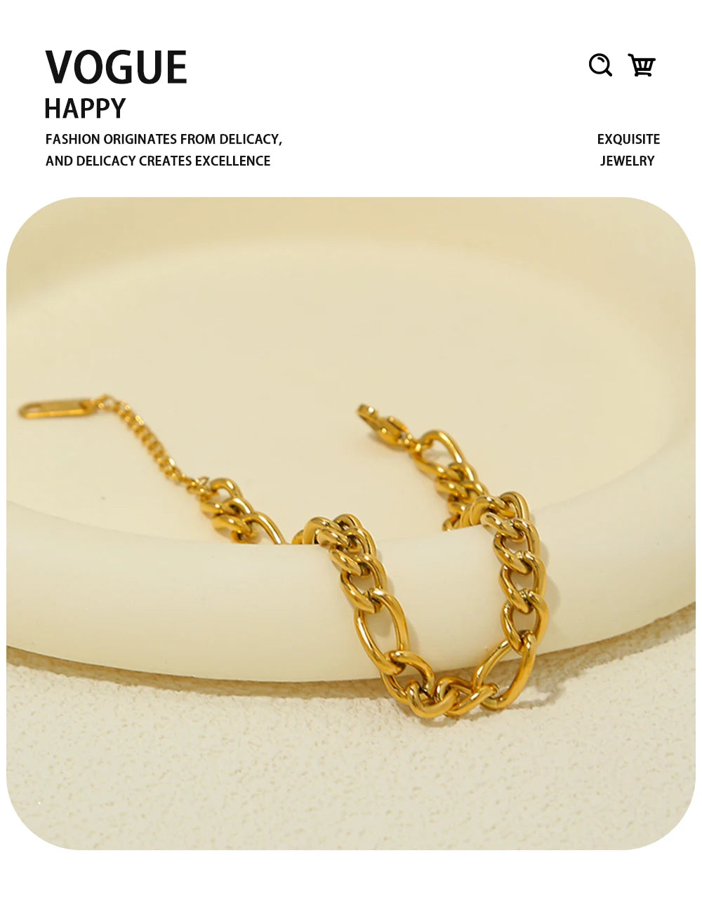 Chunky Chain — 316L Stainless Steel · PS429