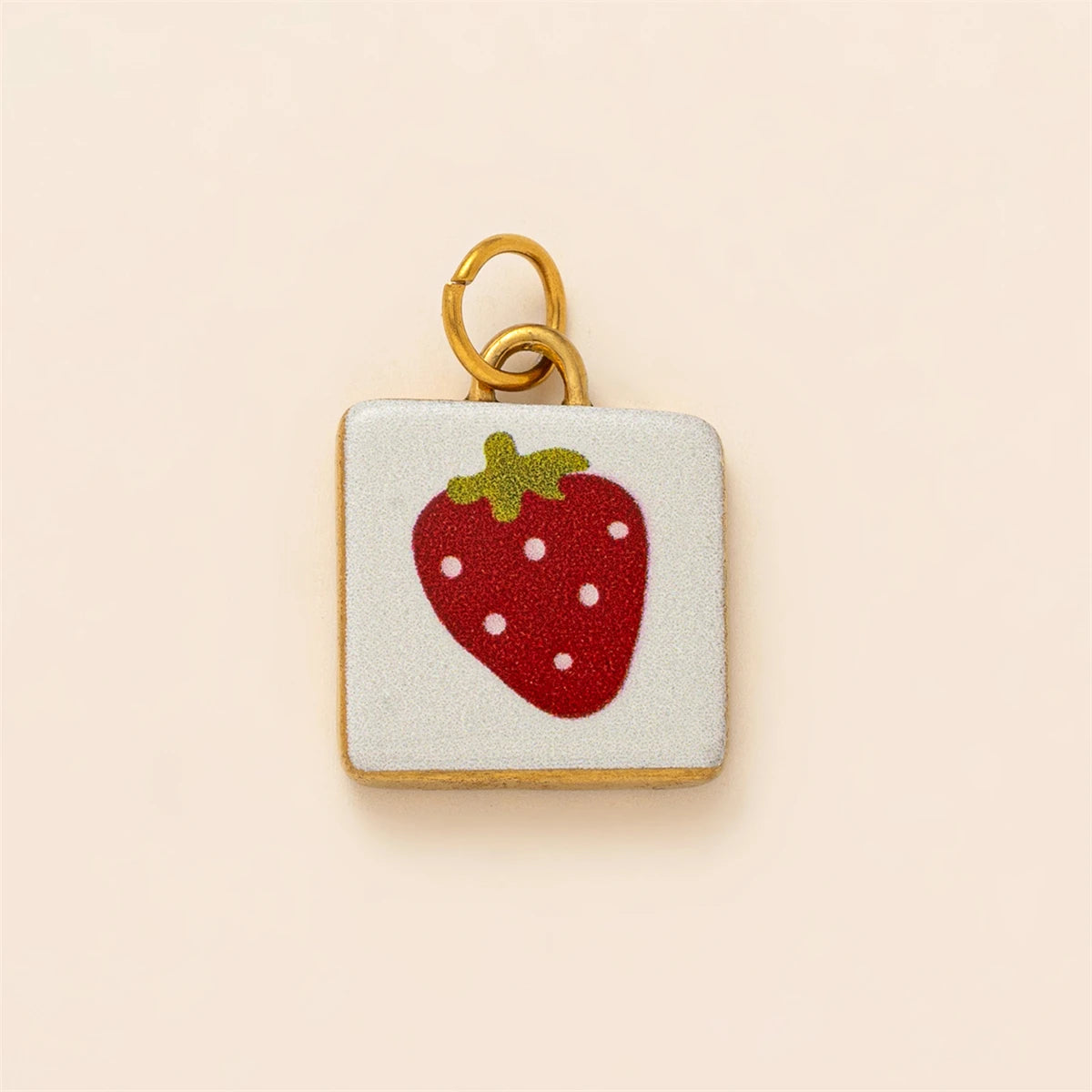 【DIY Pendant】Stainless Steel Floral & Fruit Charm Pendant - PS007