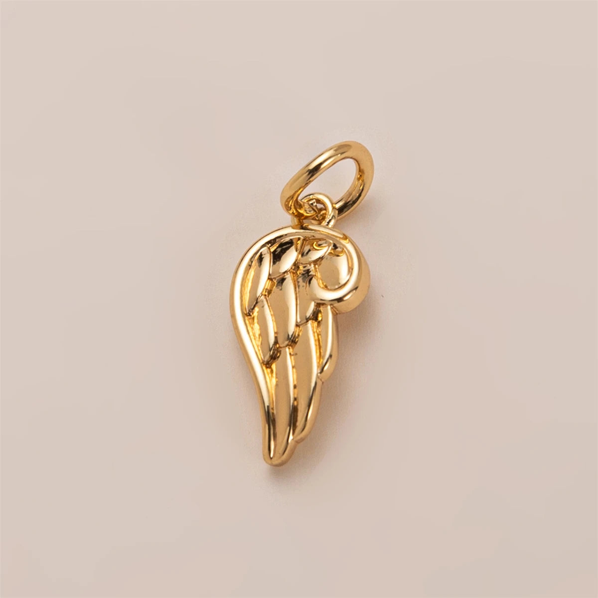 【DIY Pendant】Gold Plated Copper Zircon Inlaid Charm Pendant - PC005