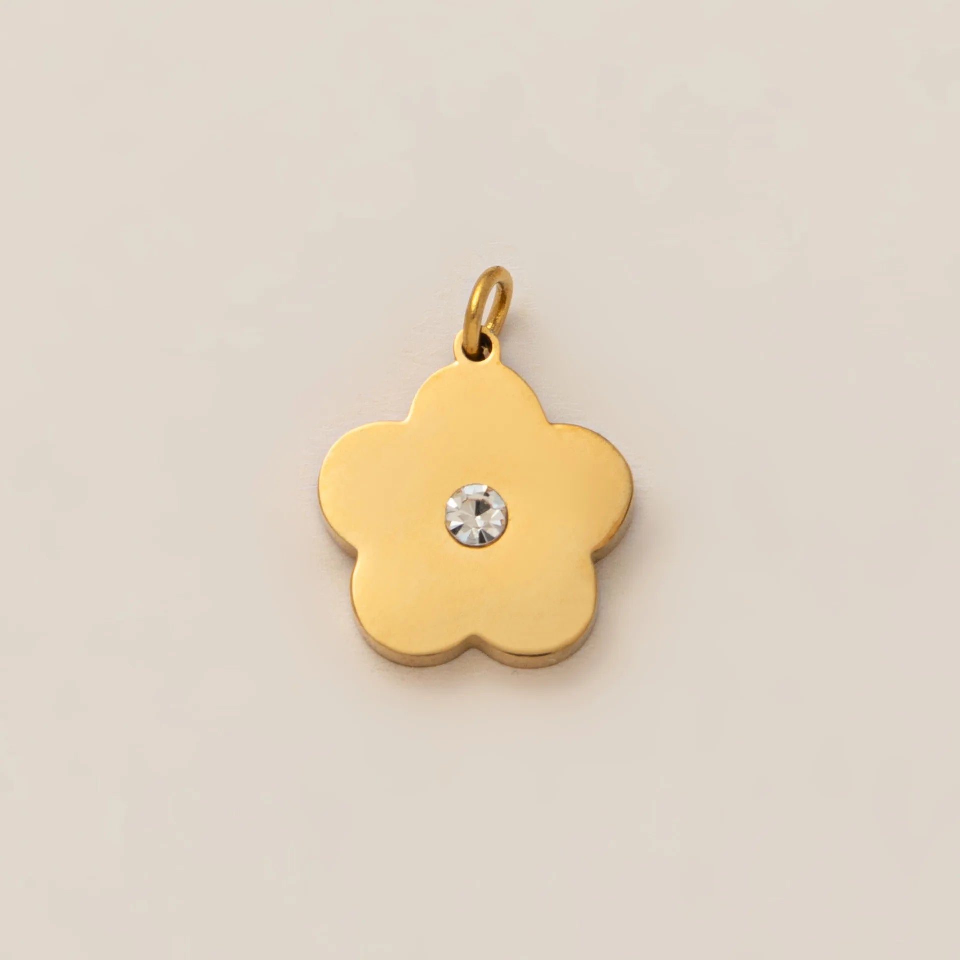 【DIY Pendant】Stainless Steel Lucky & Floral Charm Pendant - PS026