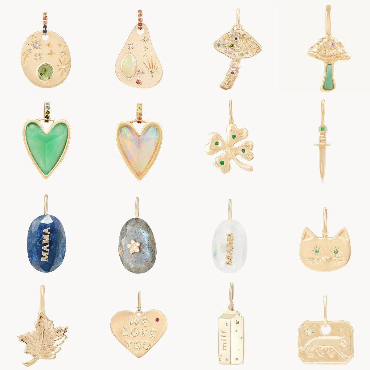 【DIY Pendant】Copper Zircon Charm Pendant - PC007