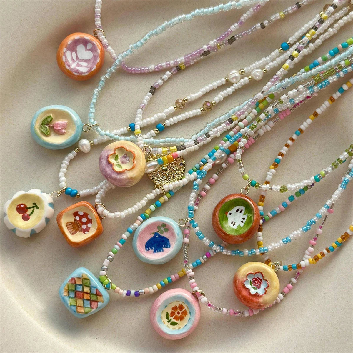 【DIY Pendant】Stainless Steel Food & Beverage Charm Pendant - PS003