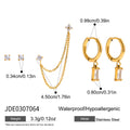 Clover Square Earrings — Stainless Steel · PS293