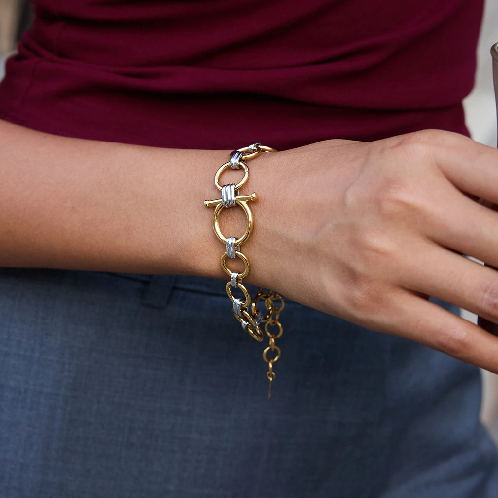 Equestrian Smooth Bracelet — Stainless Steel · PS302