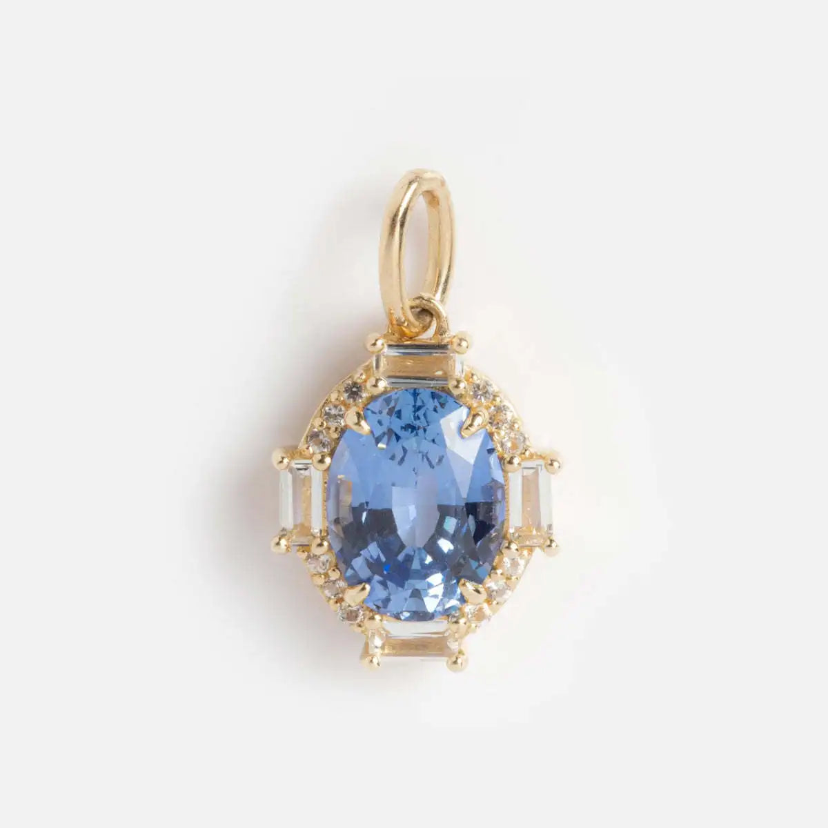【DIY Pendant】18K Gold Plated Copper Birthstone Charm Pendant - PC010