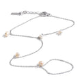 Freshwater Pearl Geometric Chain Bracelet — Gold-Plated Stainless Steel with Freshwater Pearl · PS1068