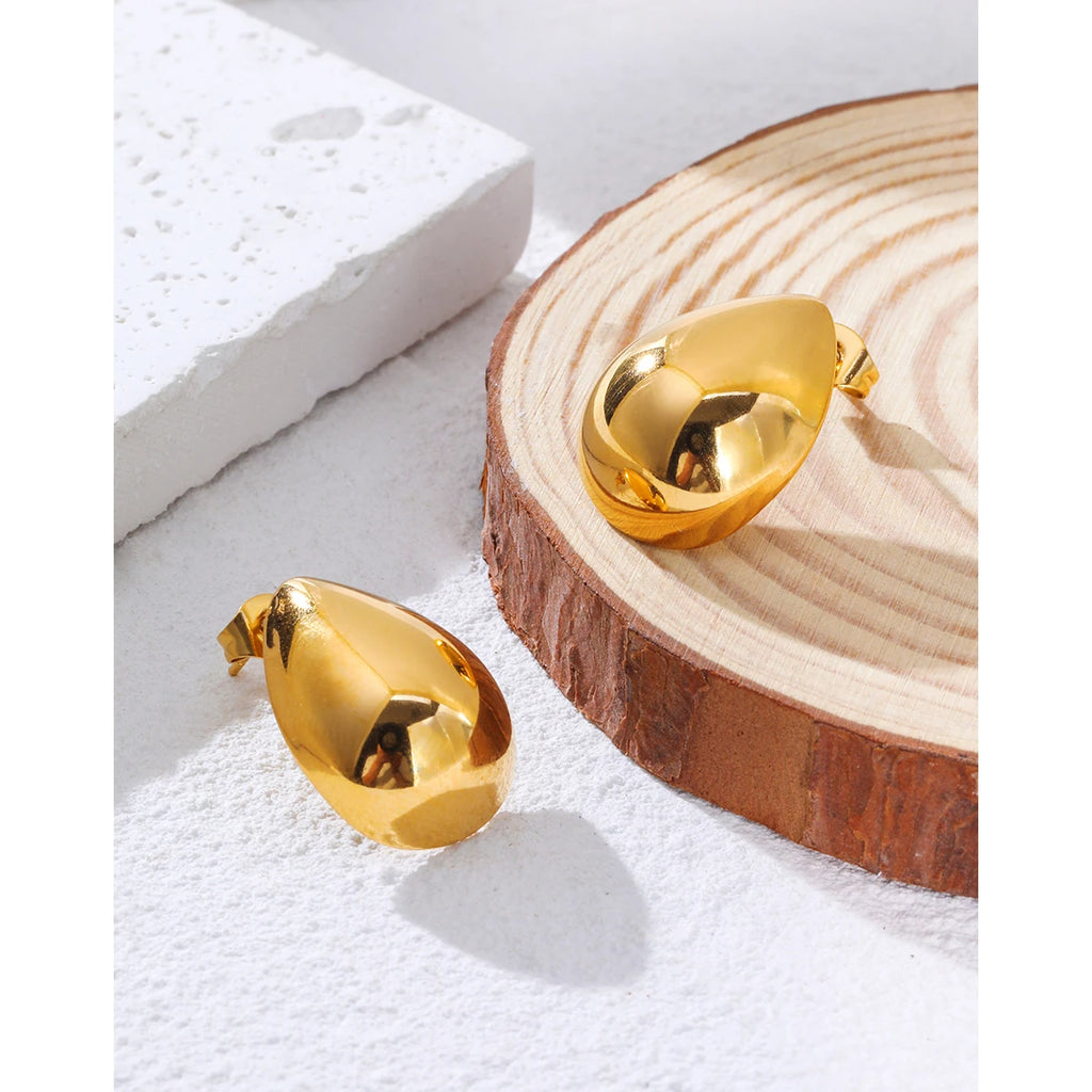 Drop Earrings Glossy — 316L Stainless Steel · PS448