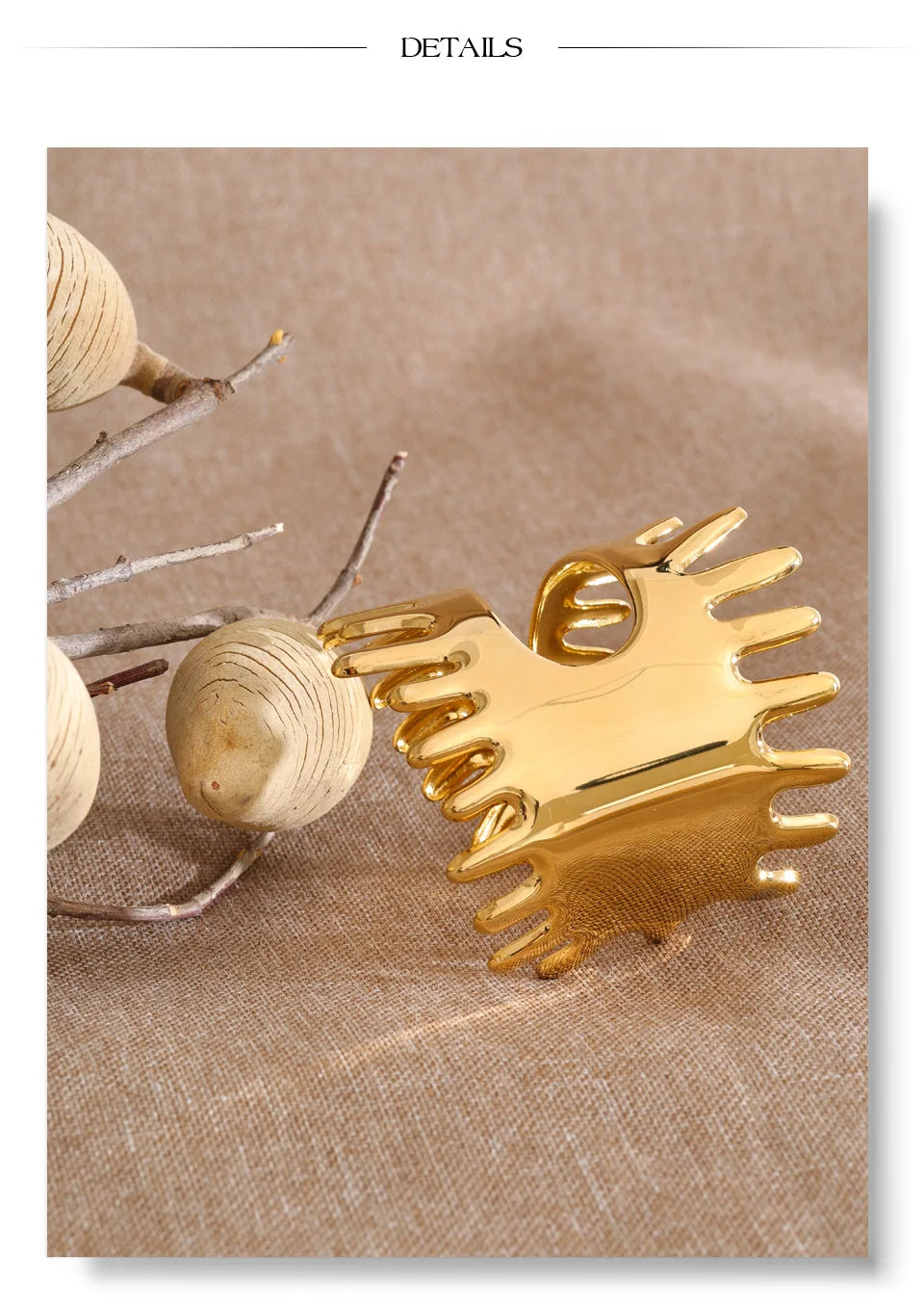 Geometric Bracelet — Gold-Plated Stainless Steel · PS962