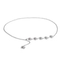 Sun geometric chain necklace in 18K gold-plated stainless steel.