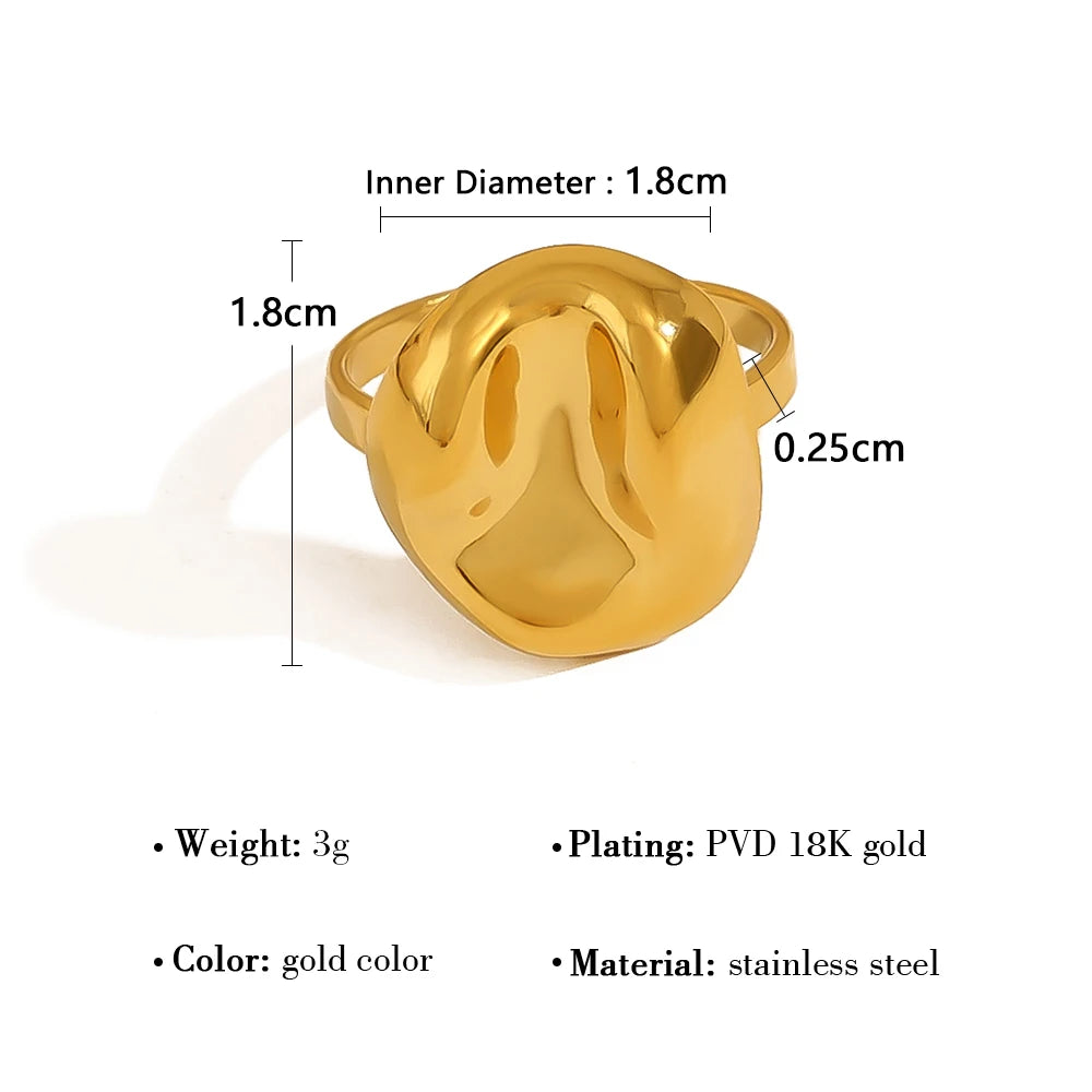 Irregular Vintage Ring — Stainless Steel · PS416