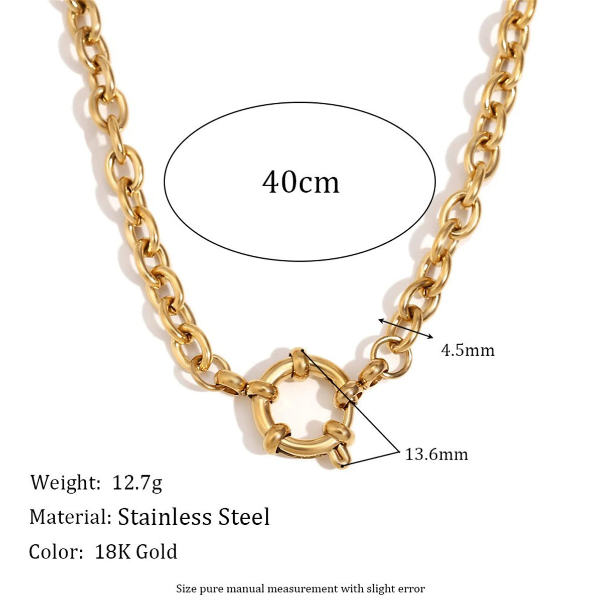 【DIY Chain】 handmade accessory chain titanium steel furnace vacuum electroplating gold plating color preservation