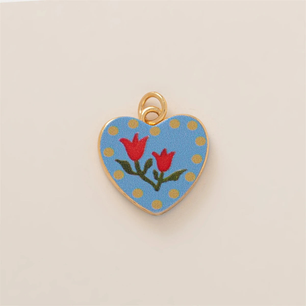 【DIY Pendant】Copper Floral Charm Pendant - PC006
