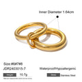 Mixed Hoop Earrings — Stainless Steel · PS096