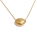 Geometric necklace in gold-plated stainless steel.