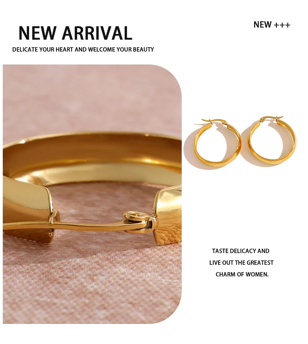 Hoop Earrings Vintage — 316L Stainless Steel · PS417