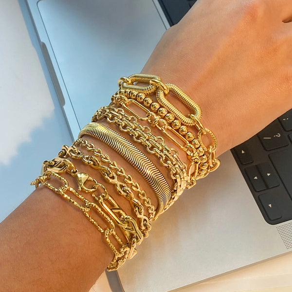 Metal Ball Chain Bracelet — Stainless Steel · PS325