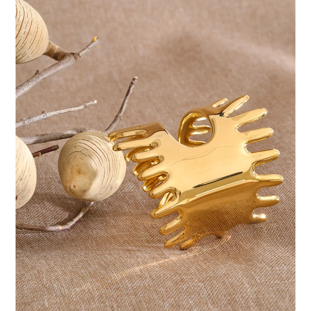 Geometric Bracelet — Gold-Plated Stainless Steel · PS962