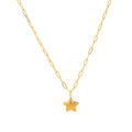 Stainless steel artistic retro cowboy boot cap horseshoe star necklace plated with real gold for color preservation