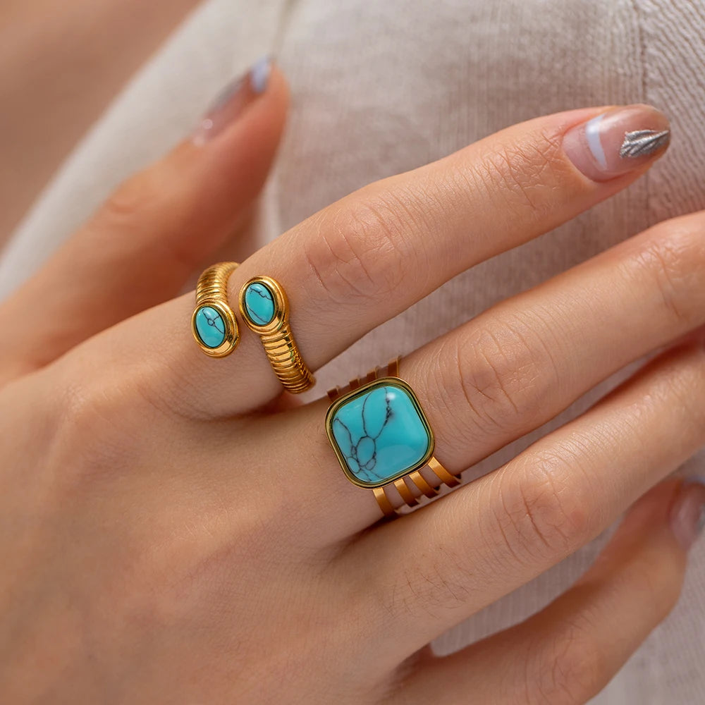 Snake Open Ring — Stainless Steel · PS345