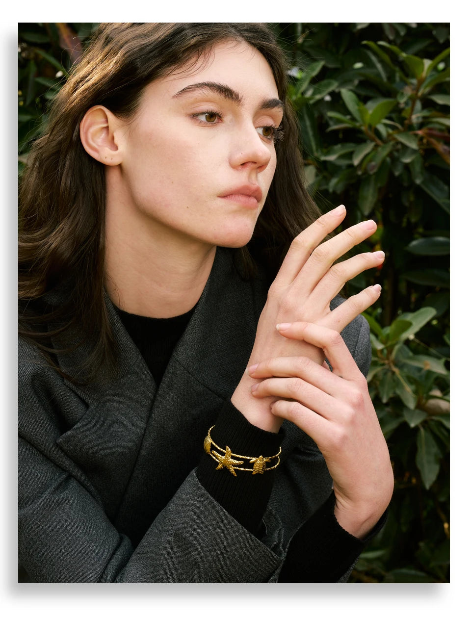 Shell Star Sun Bracelet — Gold-Plated Stainless Steel with Shell · PS2309