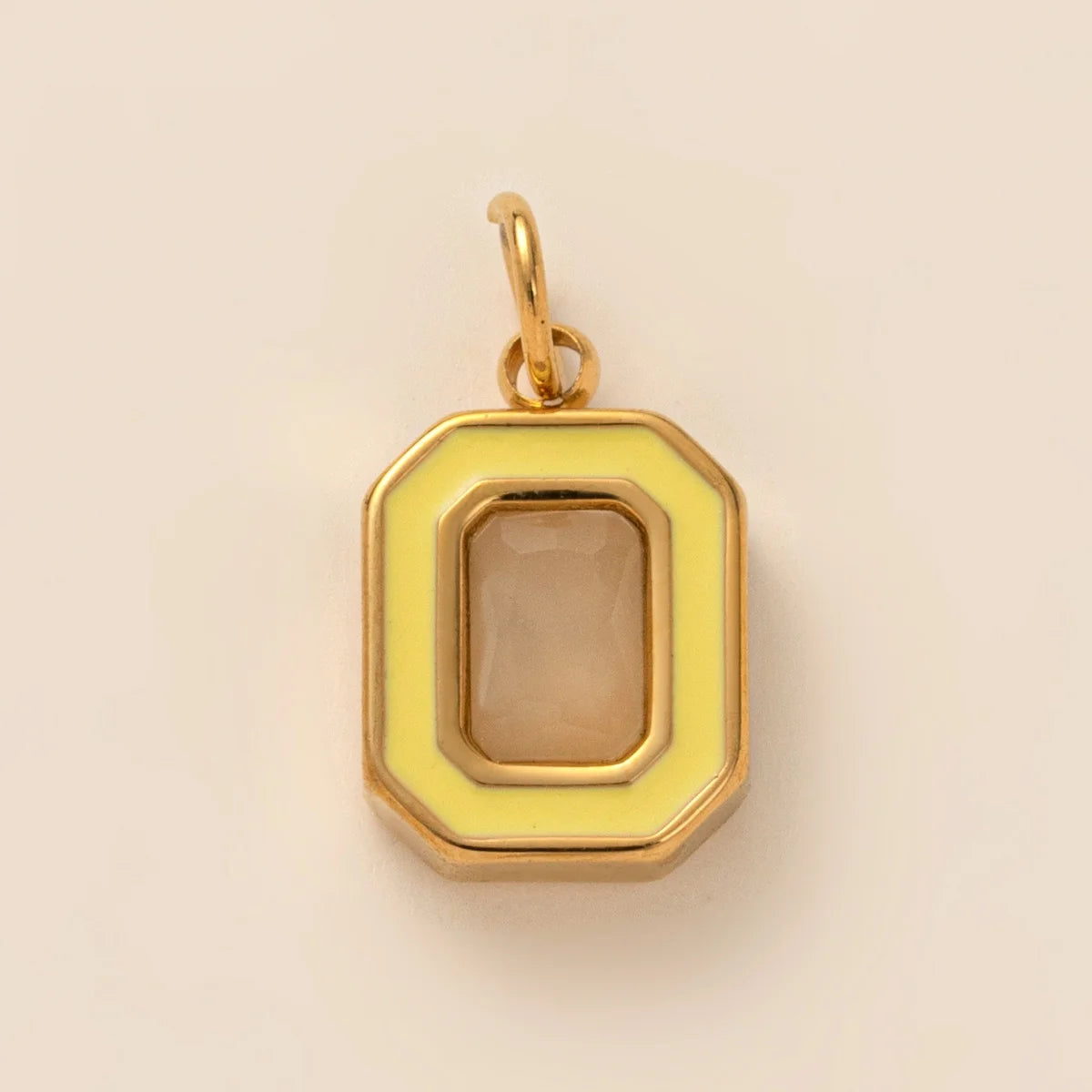 【DIY Pendant】Stainless Steel Birthstone Charm Pendant - PS008