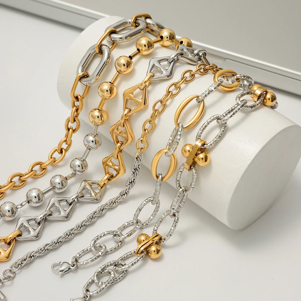 Twisted Chain Bracelet — Stainless Steel · PS352
