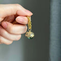 Summer Vacation Beach Series Small Puffer Pendant Natural Stone Necklace Style Collar Chain Color Preservation