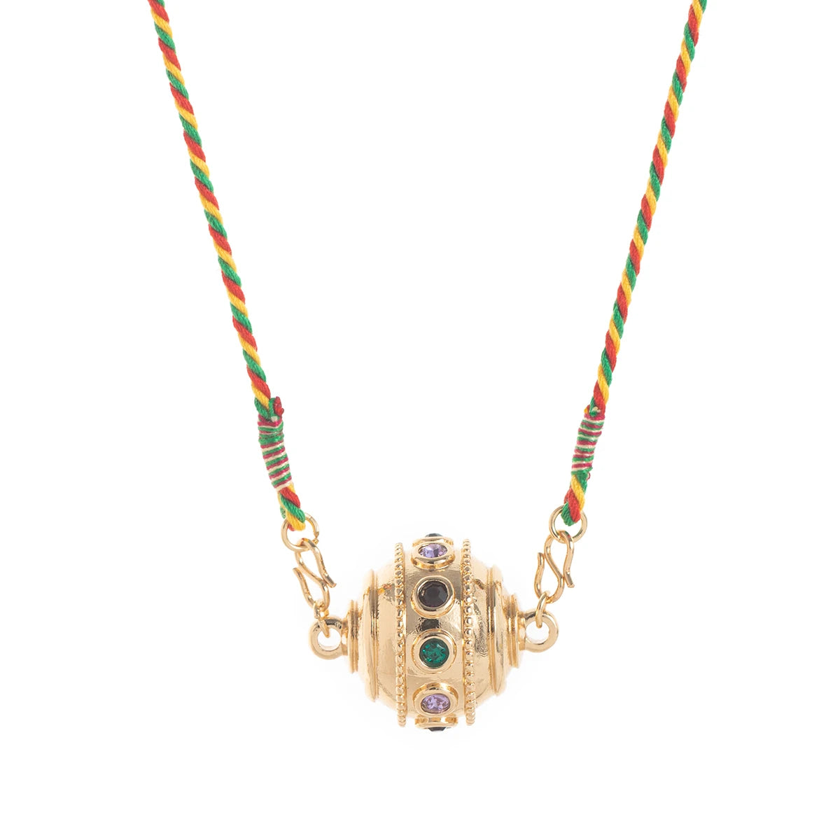 Fashion color Tarot necklace simple drop oil zircon pendant gold-plated color preservation