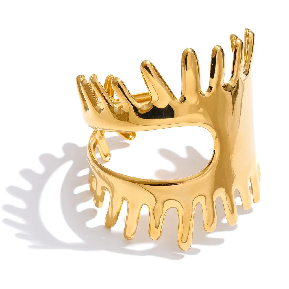 Geometric Bracelet — Gold-Plated Stainless Steel · PS962