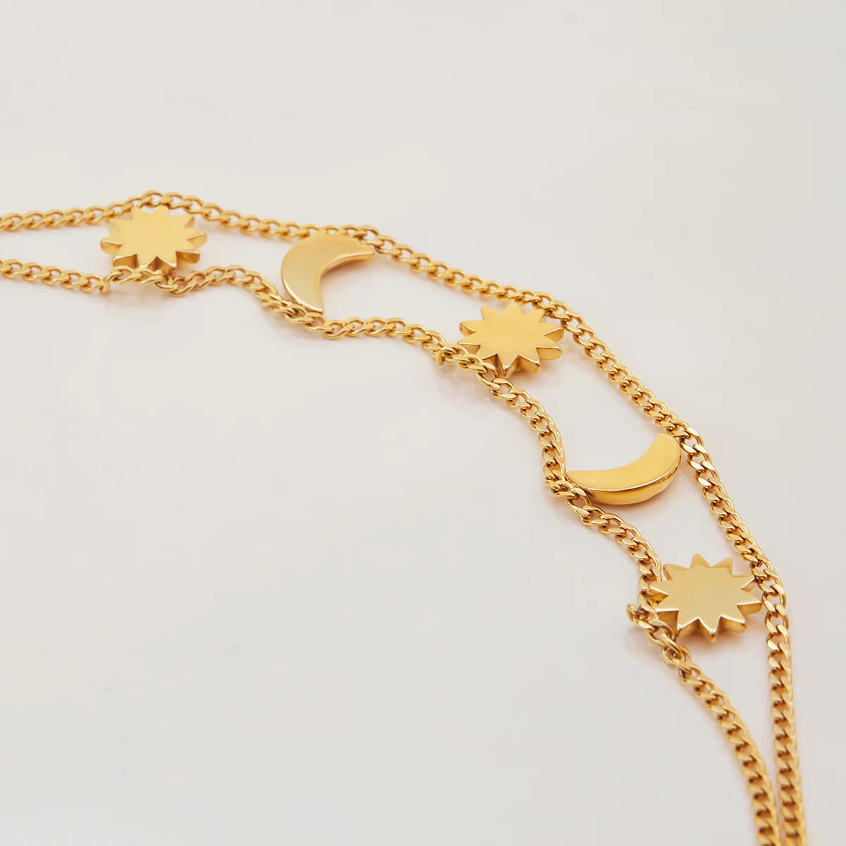 Sun Moon Bracelet — Stainless Steel · PS347