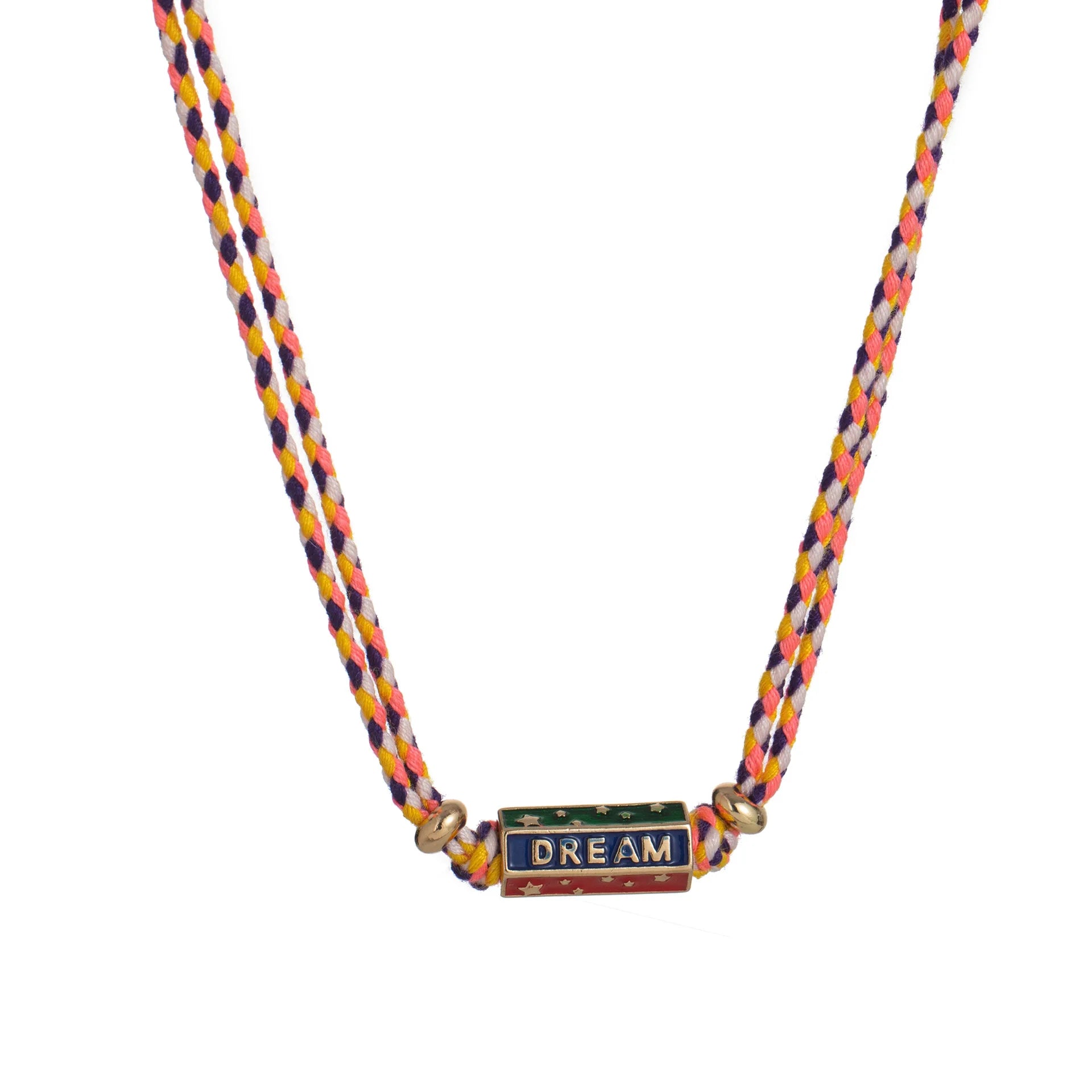 Tribal Style Handmade Braided Rope Pendant Necklace and Bracelet