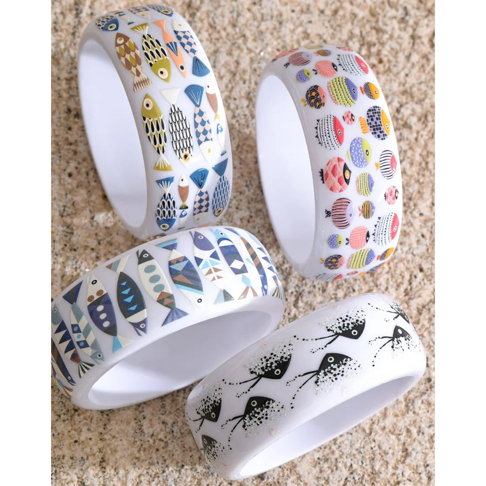 Resin Geometric Bracelet — Resin · PA66