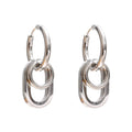 Geometric earrings in gold-plated stainless steel.