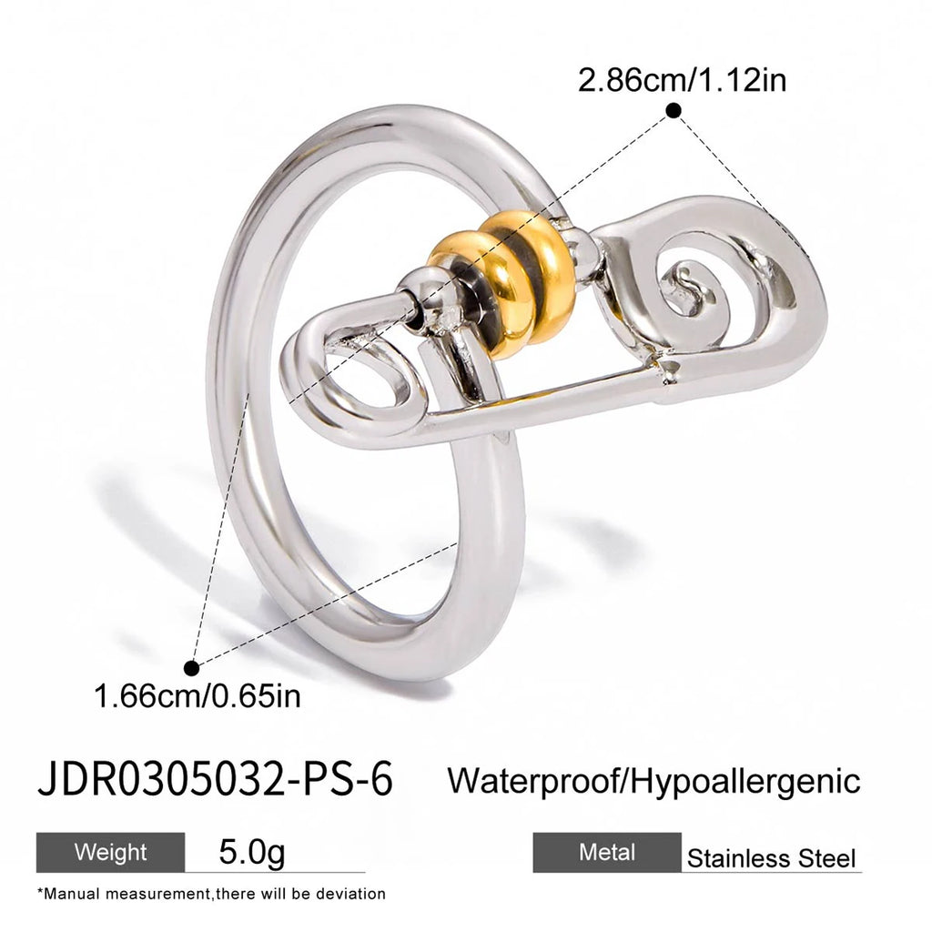Mixed Ring Stack — Stainless Steel · PS260