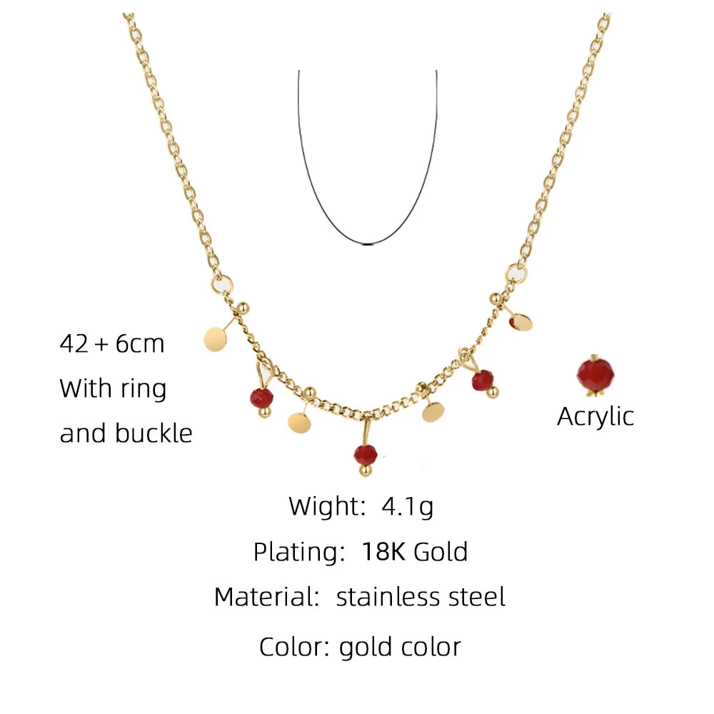 Chain Splice Charm Necklace — 316L Stainless Steel · PS418