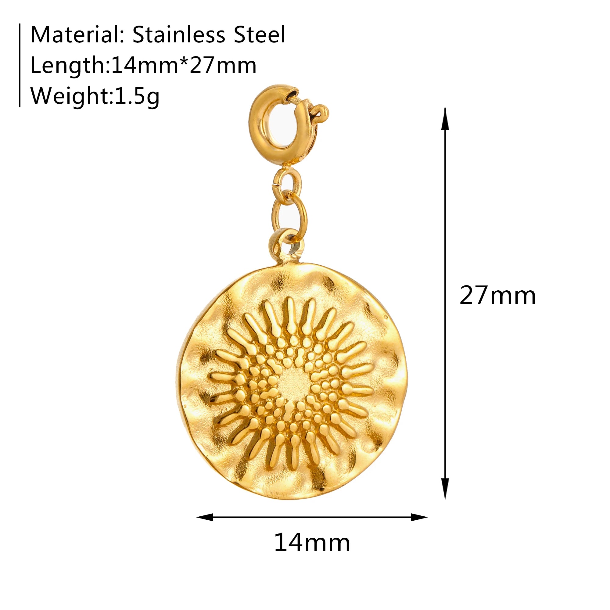 【DIY Pendant】Stainless Steel Charm Pendant - PS022
