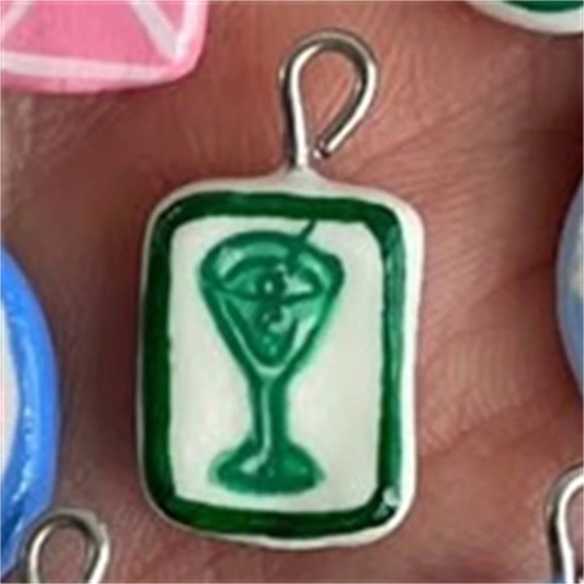 【DIY Pendant】Copper Colorful Charm Pendant - PC012