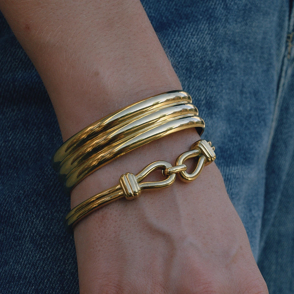 Wishbone Buckle Bracelet — Stainless Steel · PS381