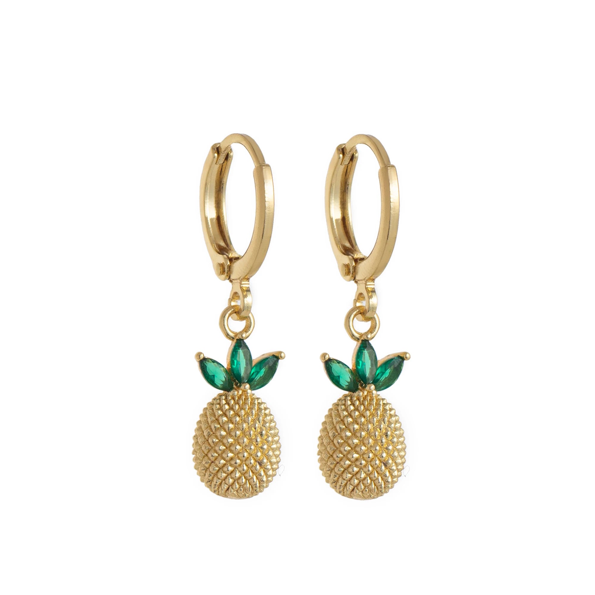 Fruit series gold earrings with high-end feel, ins style earrings with gold plating and color preservation wholesale