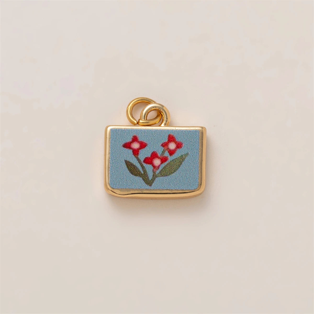 【DIY Pendant】Copper Floral Charm Pendant - PC006
