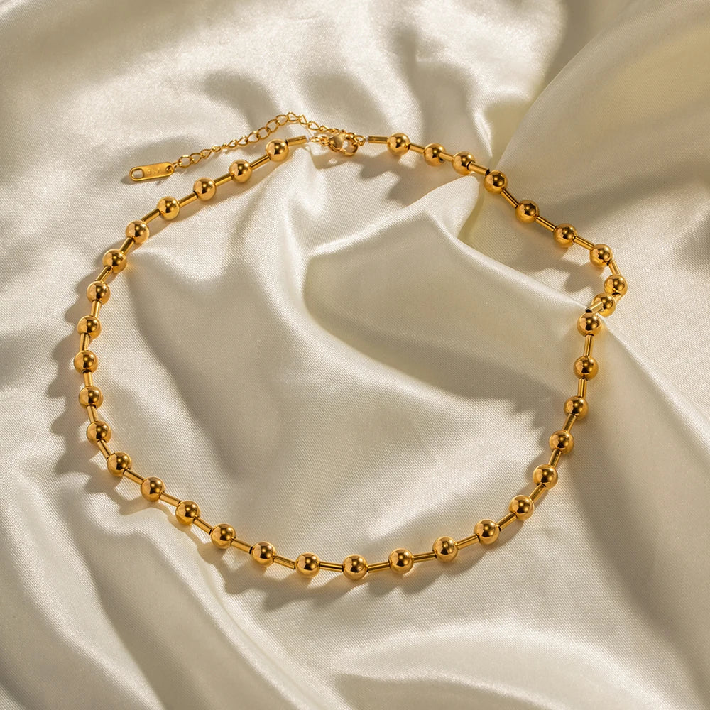 Bead Chain Necklace — Stainless Steel · PS280