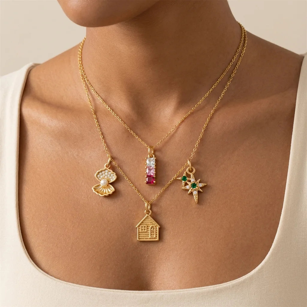 【DIY Pendant】Stainless Steel Food & Beverage Charm Pendant - PS015