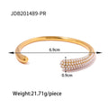 Wide Cuff Open Bracelet — Stainless Steel · PS380