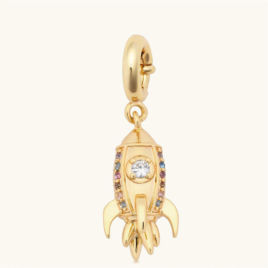 【DIY Pendant】Stainless Steel Zircon Charm Pendant - PS013